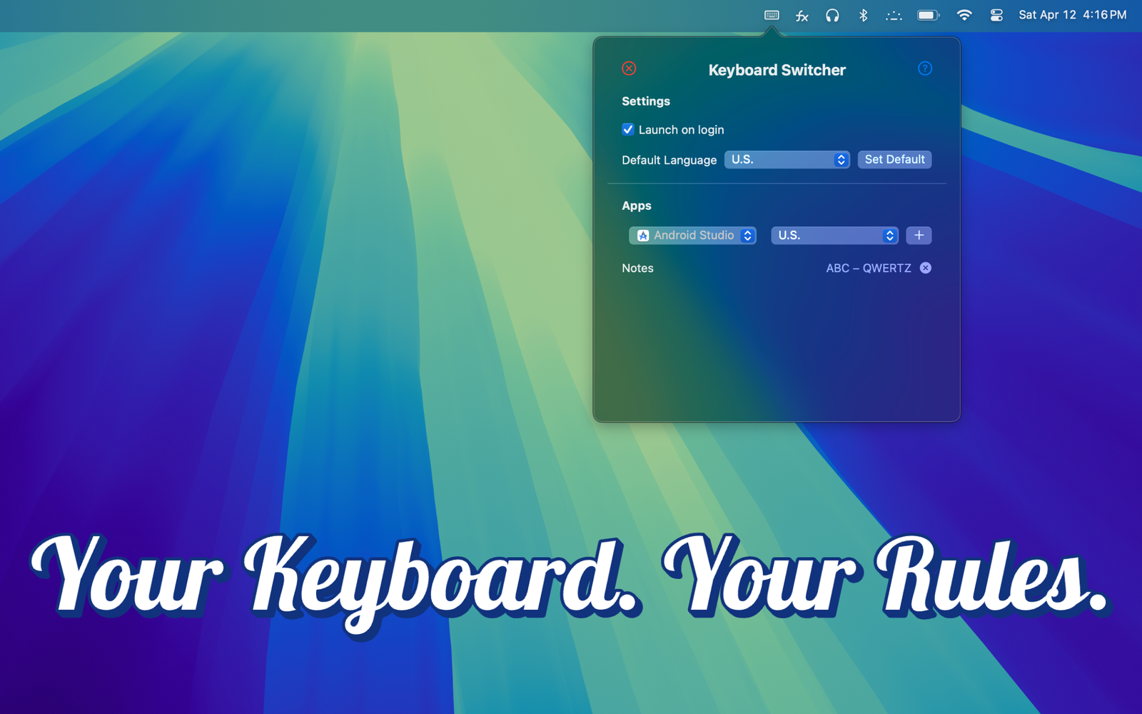Keyboard Switcher Screenshot 2